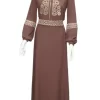 Abaya with Islamic embroidery