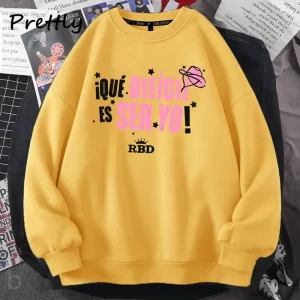 RBD Rebelde Tour Sweatshirt Women I Que Dificil Es Ser Yo Hoodie Harajuku Streetwear Womens Clothing Autumn Pullover Clothes