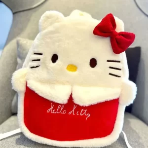 New Sanrio Hello Kitty Fashion Backpacks For Women Kawaii Bags For Girls Cartoon Cat Style Melody Kuromi Y2k Student Schoolbag