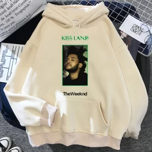 the Weeknd hoodies women vintage Fleece Hood sweatshirts women japanese Pullover