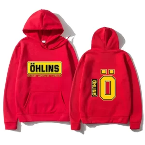 New Motorcycle Sport Racing Ohlins Men's Woman Sportswear Outdoor Fitness Hoodie+Pants Set Leisure Autumn Winter Clothing