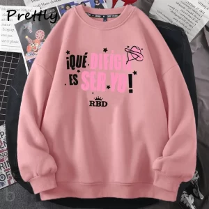 RBD Rebelde Tour Sweatshirt Women I Que Dificil Es Ser Yo Hoodie Harajuku Streetwear Womens Clothing Autumn Pullover Clothes