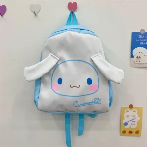 Sanrio Kuromi Cinnamoroll Melody Kawaii Backpack Women Large Capacity School Bag Fashion Nylon Contrast Backpack Children Gift