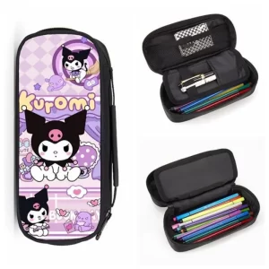 Sanrio Hello Kitty Kuromi Pencil Cases Children Primary Student Large Capacity Pen Organizer Bags Fashion Kawaii Bag Organizer